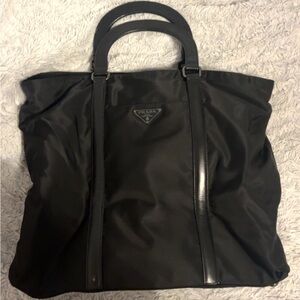 Prada Black Nylon Tote